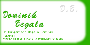 dominik begala business card